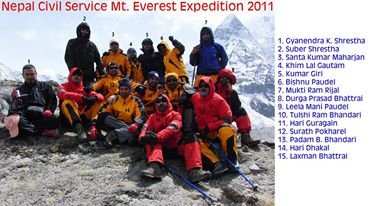 Civil Service Mt Everest Expedition 2011